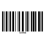 Example of Code 128 barcode
