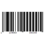 Example of EAN-13 barcode